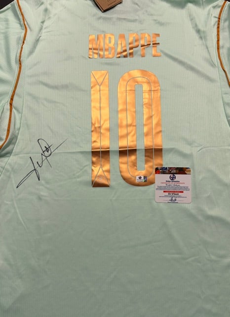 Kylian Mbappe France Autographed 2026 Nike Away Jersey LOA - 2