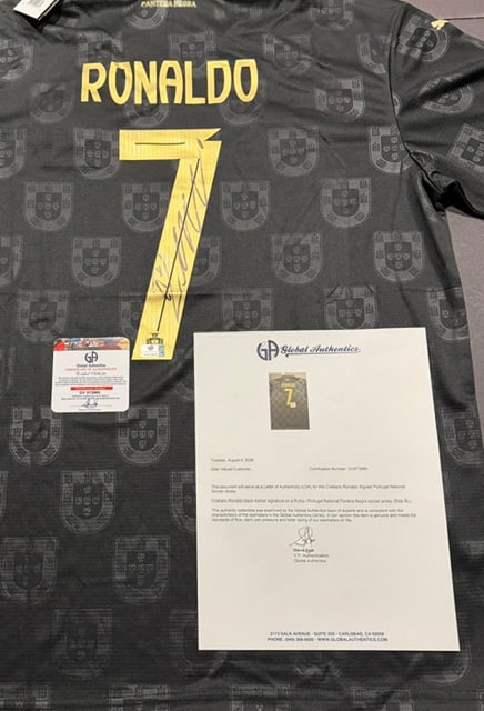 Cristiano Ronaldo Portugal Autographed 2025-26 Puma Special Edition Soccer Jersey LOA - 3