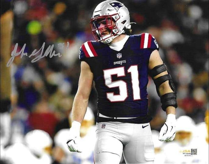 Jack Gibbens New England Patriots Autographed 8x10 Photo JSA Hologram: Jack Gibbens New England Patriots Autographed 8x10 Photo JSA WITNESSES QR HOLOGRAM (THERE IS NO COA CARDS WITH QR CODE HOLGRAMS - SCAN QR CODE WITH CAMERA TO VERIFY AUTHENTICITY) - Autograph Location 