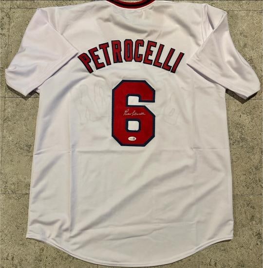 Rico Petrocelli Boston Red Sox Autographed Custom Baseball Jersey JSA Hologram: Rico Petrocelli Boston Red Sox Autographed Custom Baseball Jersey JSA Witnessed QR HOLOGRAM (THERE IS NO COA CARDS WITH QR CODE HOLGRAMS - SCAN QR CODE WITH CAMERA TO VERIFY AUTHENTICITY) - Autograph