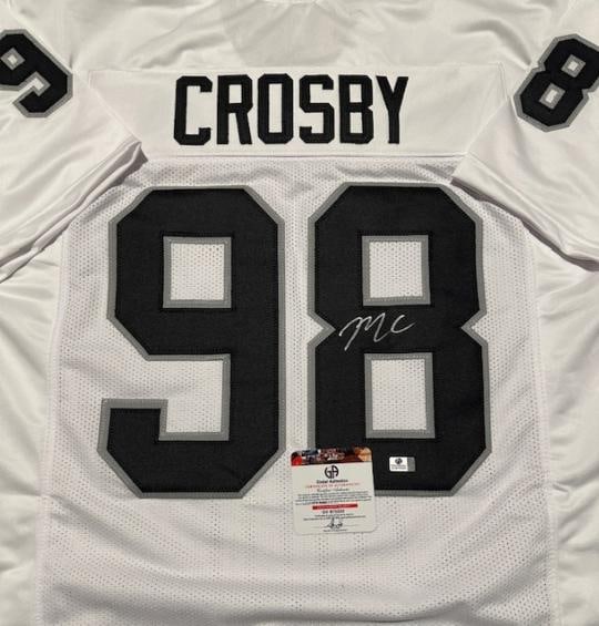 Maxx Crosby Las Vegas Raiders Autographed Custom Football Jersey coa