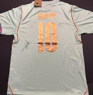 Kylian Mbappe France Autographed 2026 Nike Away Jersey LOA: Kylian Mbappé Real Madrid Autographed 2026 Nike Away Jersey GA Letter of Authenticity - JERSEY SIZE EXTRA LARGE