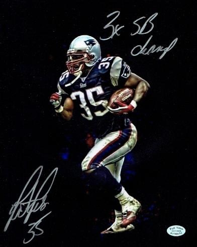 Patrick Pass New England Patriots Autographed & Inscribed 8x10 Photo coa: Patrick Pass New England Patriots Autographed & Inscribed "2x SB Champ" 8x10 Photo Full Time Authentics coa - Autograph Location may vary