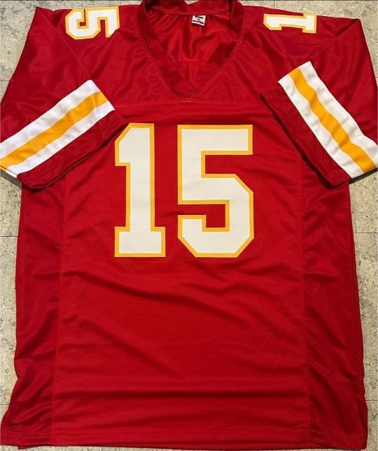 Patrick Mahomes Kansas City Chiefs Autographed Custom Football Jersey coa - 2