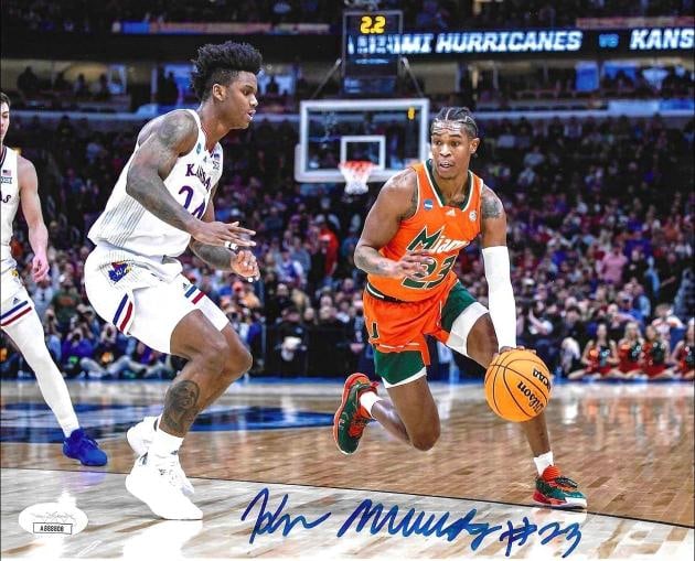 Kameron McGusty Miami Hurricanes Autographed 8x10 Photo JSA coa: Kameron McGusty Miami Hurricanes Autographed 8x10 Photo JSA Witnessed coa - Autograph Location may vary