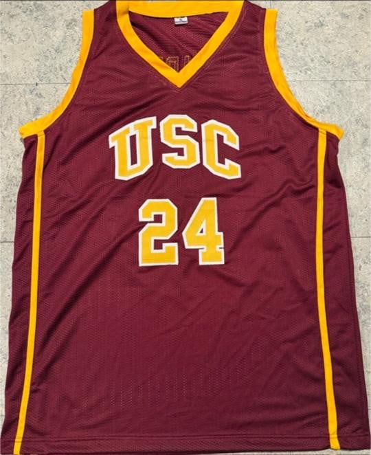 Brian Scalabrine USC Trojans Autographed & Ins Custom Basketball Jersey JSA Hologram - 3