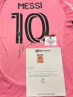 Lionel Messi Inter Miami FC Autographed 2025-26 Adidas Home Soccer Jersey LOA - 2