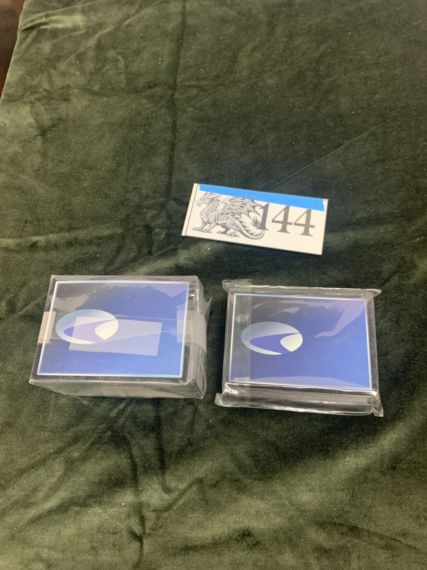 Star Trek CCG Card Packs: Estimated Value: 5 - 1000. 2 Thick packs, Item Dimensions: 4x3x3in, Item Weight: 1lb
