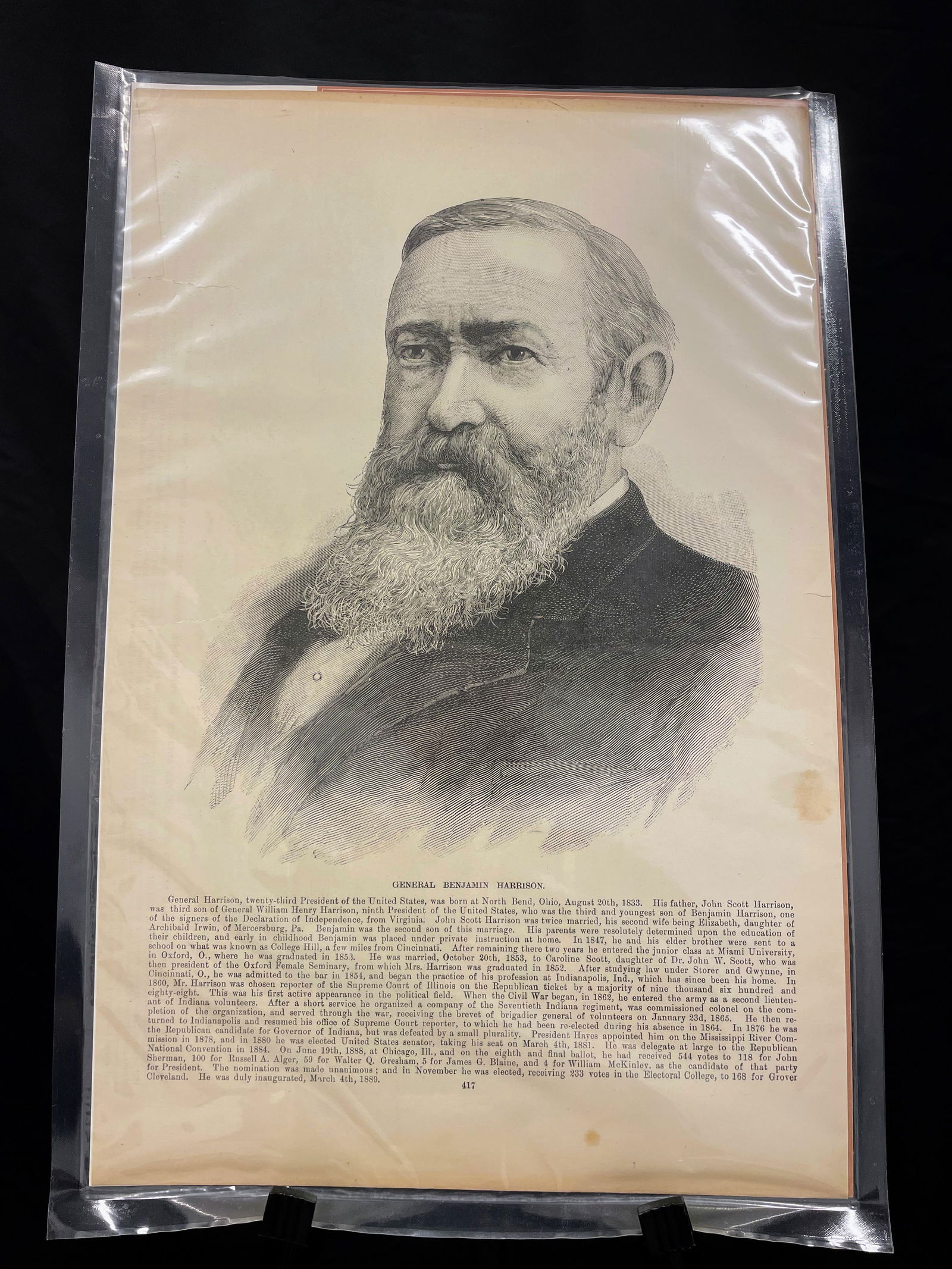Portrait of General Benjamin Harrison (1 of 1)