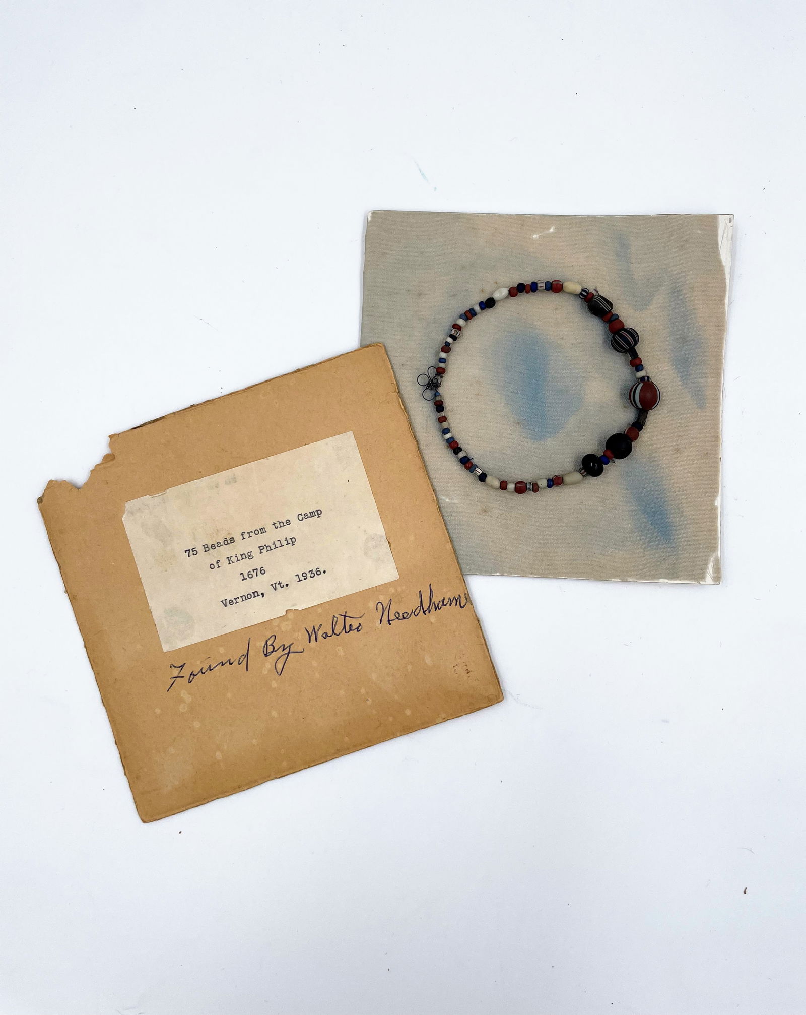 75 Beads from The Camp of King Phillip, 1676 (1 of 2)