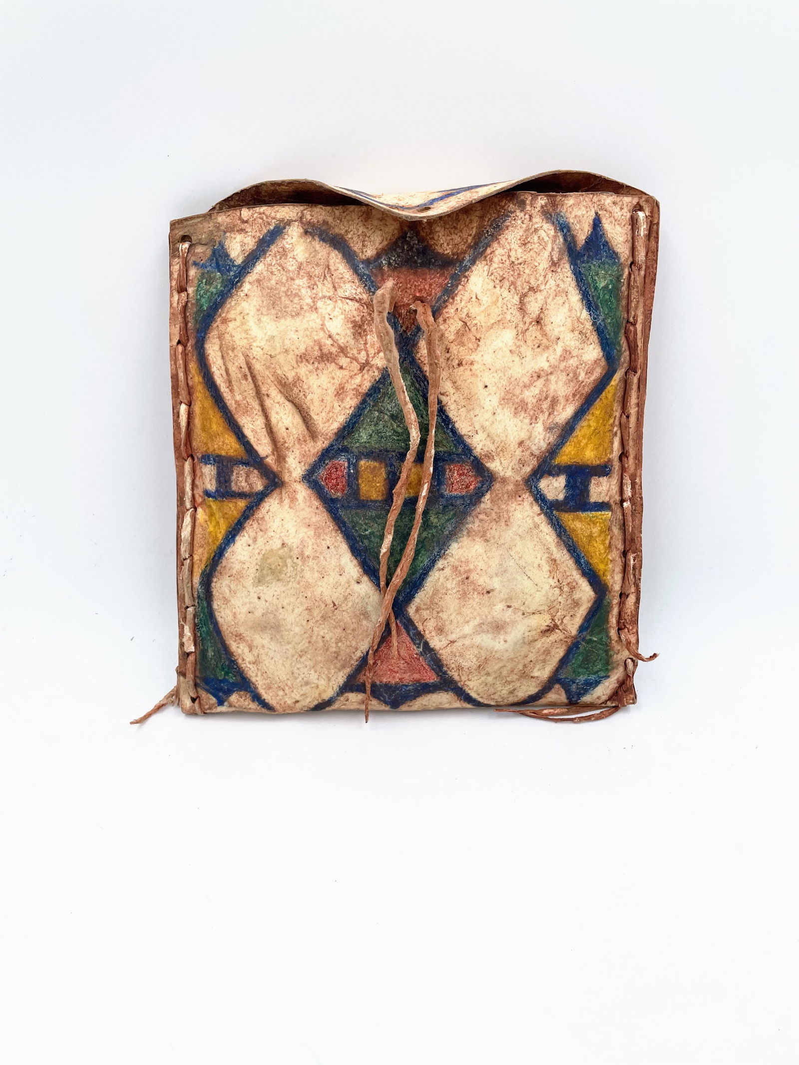 Blackfoot Parfleche Case with Painted Design with Certificate of Authenticity (1880) (1 of 4)