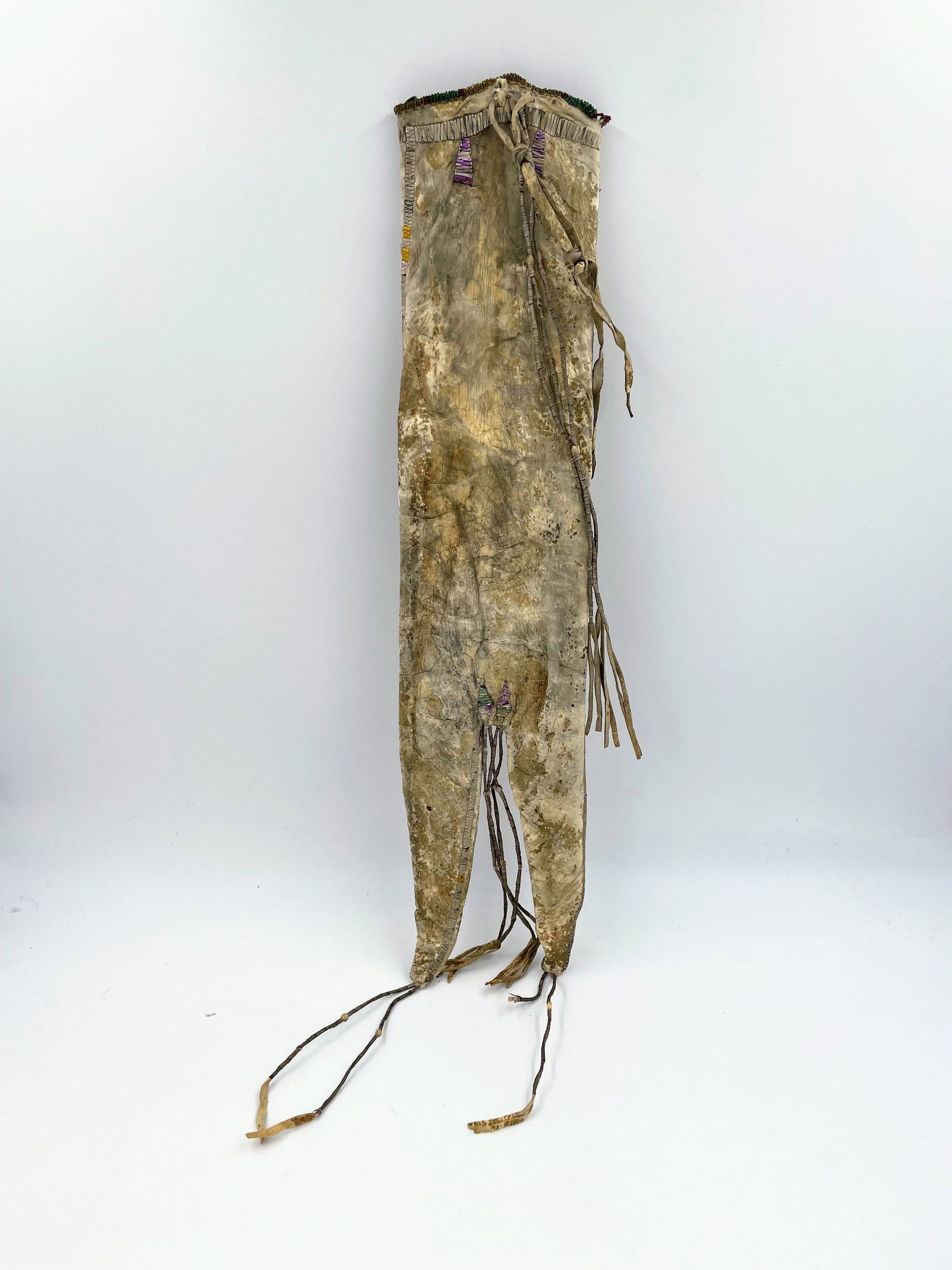 Early 1800s Quilled Tobacco Bag (1 of 6)