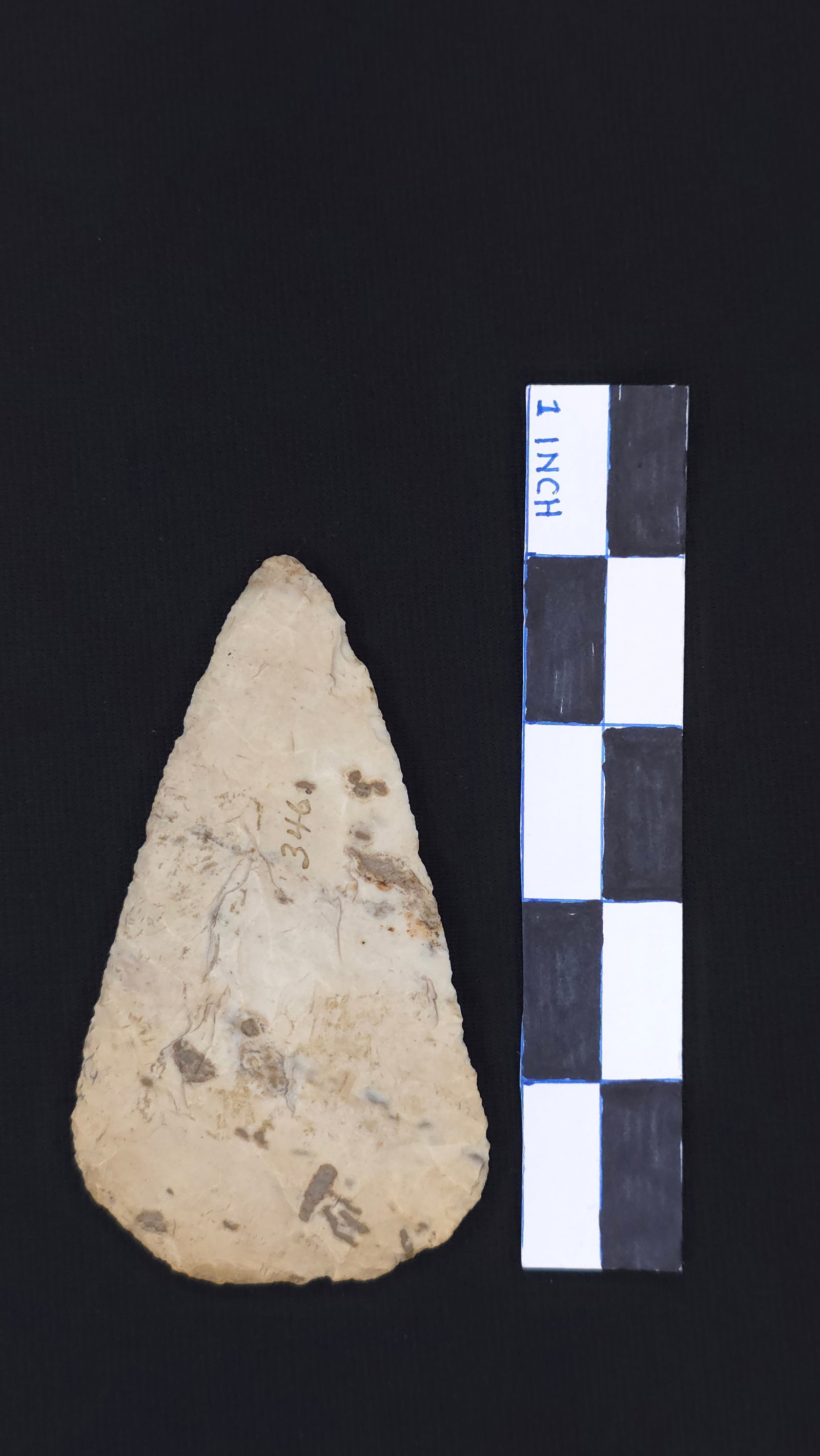 Cobbs Knife (Cream Chert - Fulton Co. IL), 4 1/8" x 2 1/4" - Dwain Rogers COA included (1 of 4)
