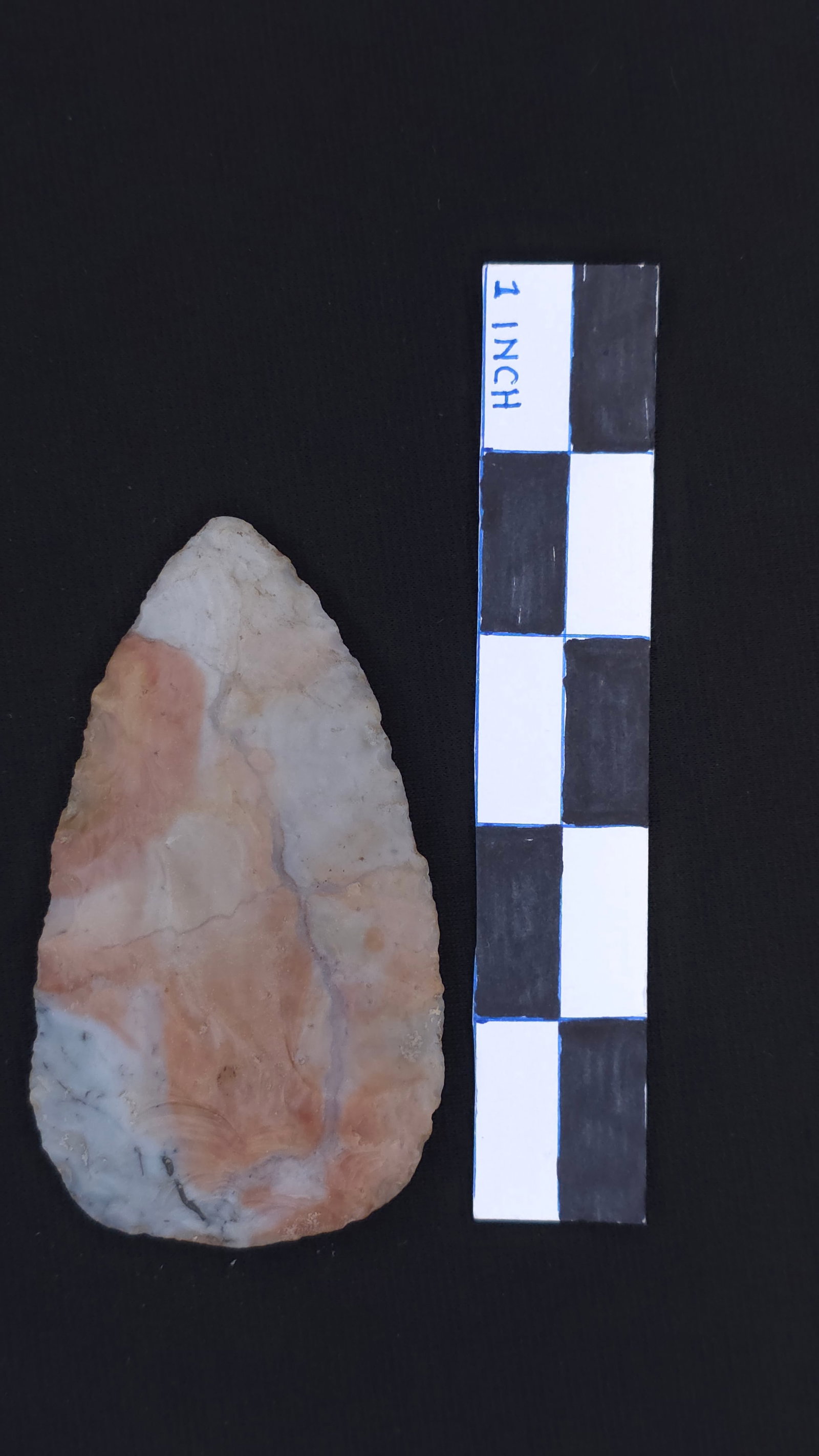 North (Grey/Tan Chert - CO), 3 13/16" x 2 3/16" - Dwain Rogers COA included (1 of 4)