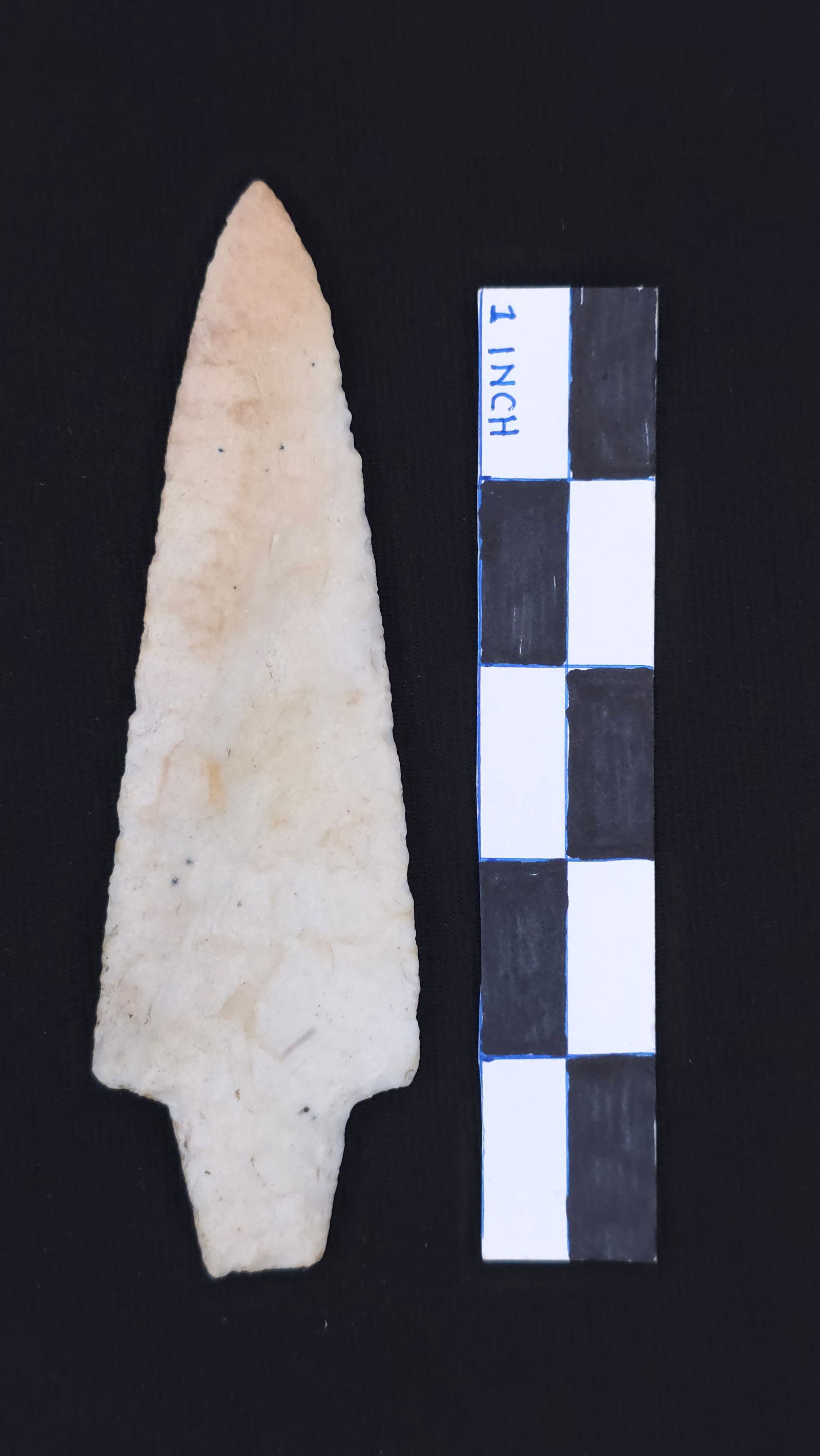 Dickson (White Chert - OK), 5 5/8" x 1 11/16" - Dwain Rogers COA included (1 of 4)