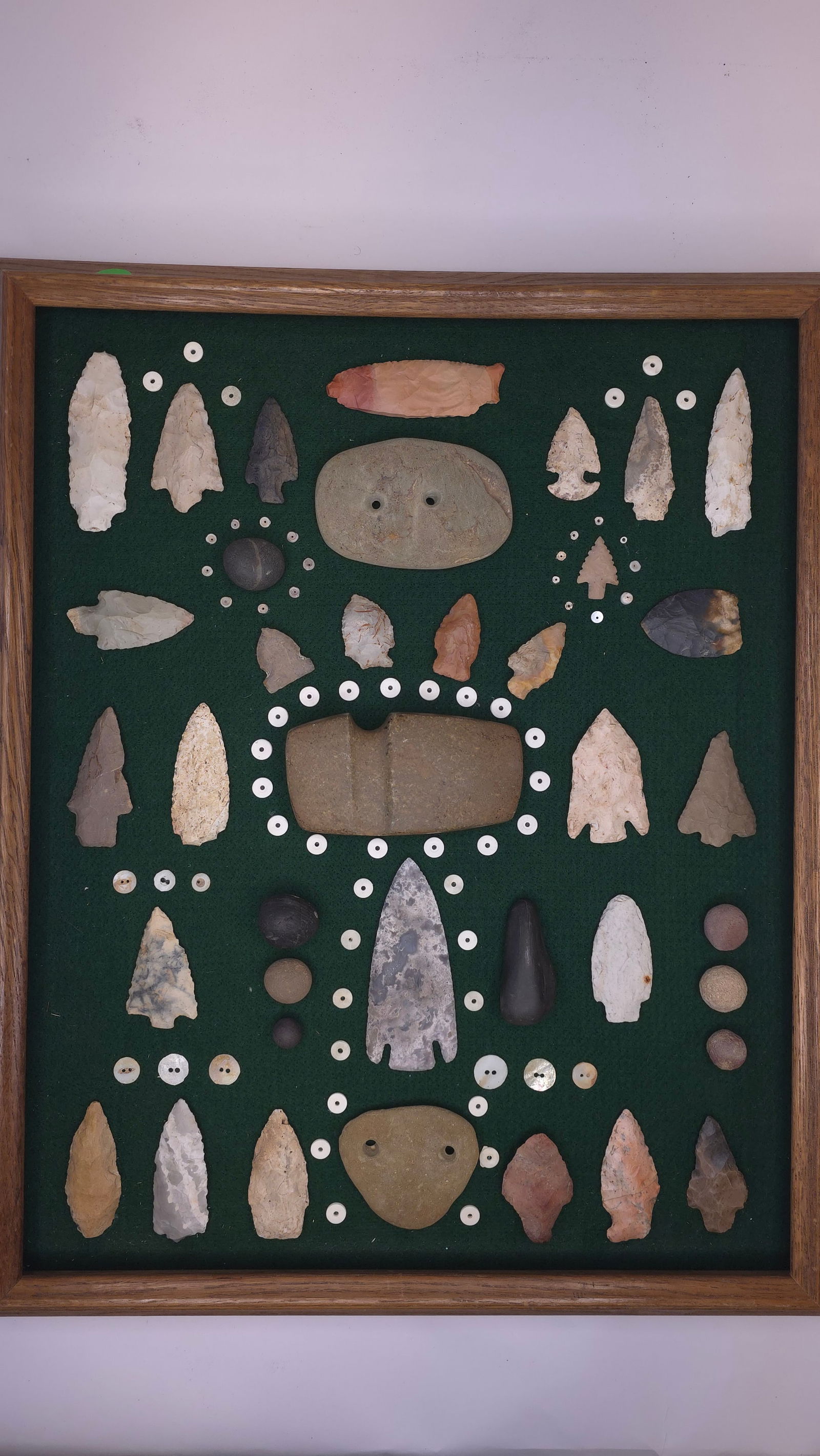 Large Frame of Points/Artifacts #3 (mix of old and modern) (1 of 4)