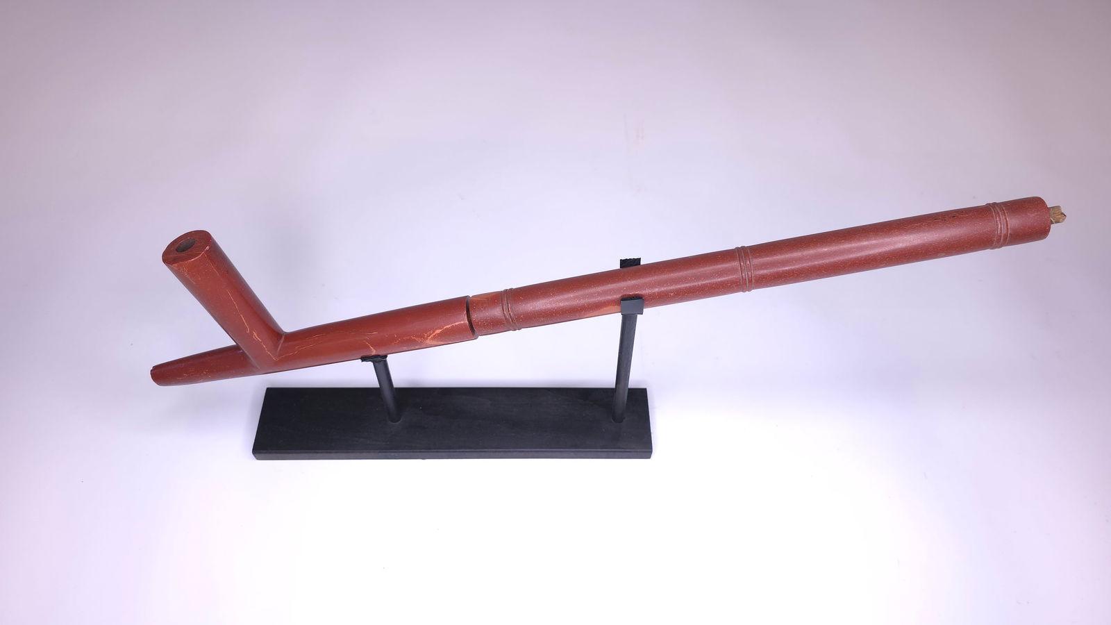 Catlinite Pipe and Stem, pre-1900 (1 of 6)