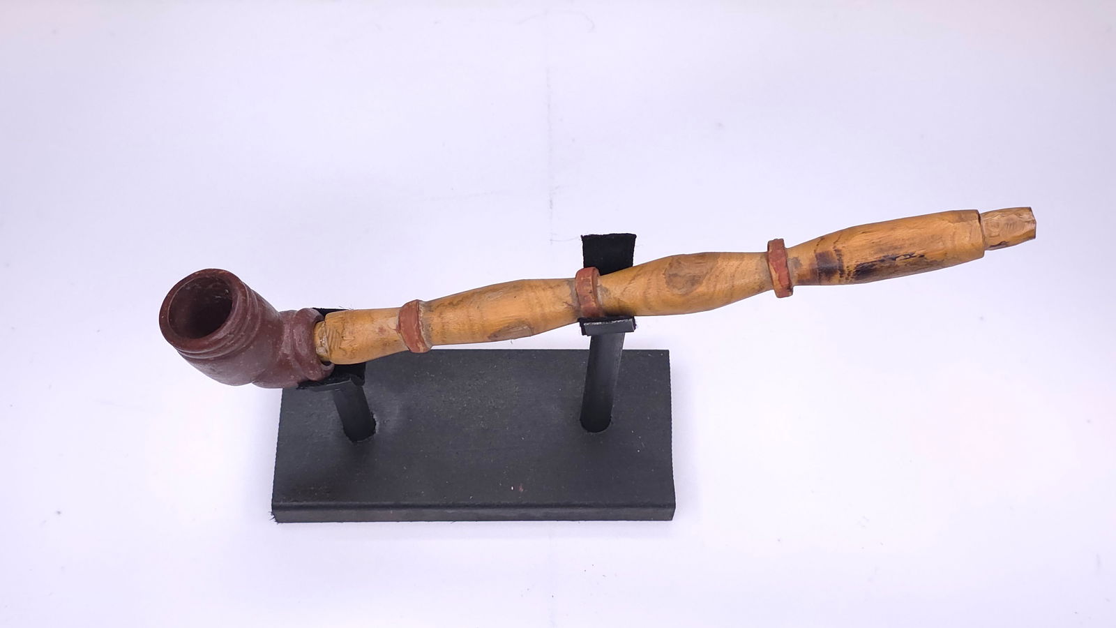 Women's Sioux Carved Pipe and Stem, pre-1900 (1 of 5)