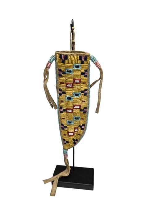Sioux Beaded Knife Sheath, 1890-1900 (1 of 4)