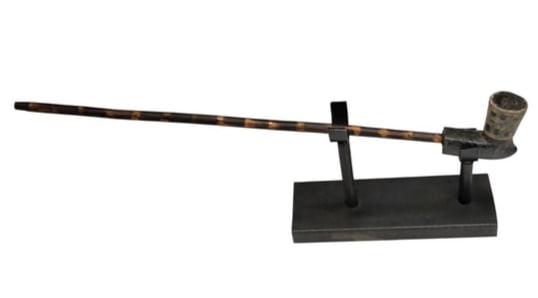 Great Lakes Pipe and Stem w/Lead Inlay, 1890s (1 of 4)