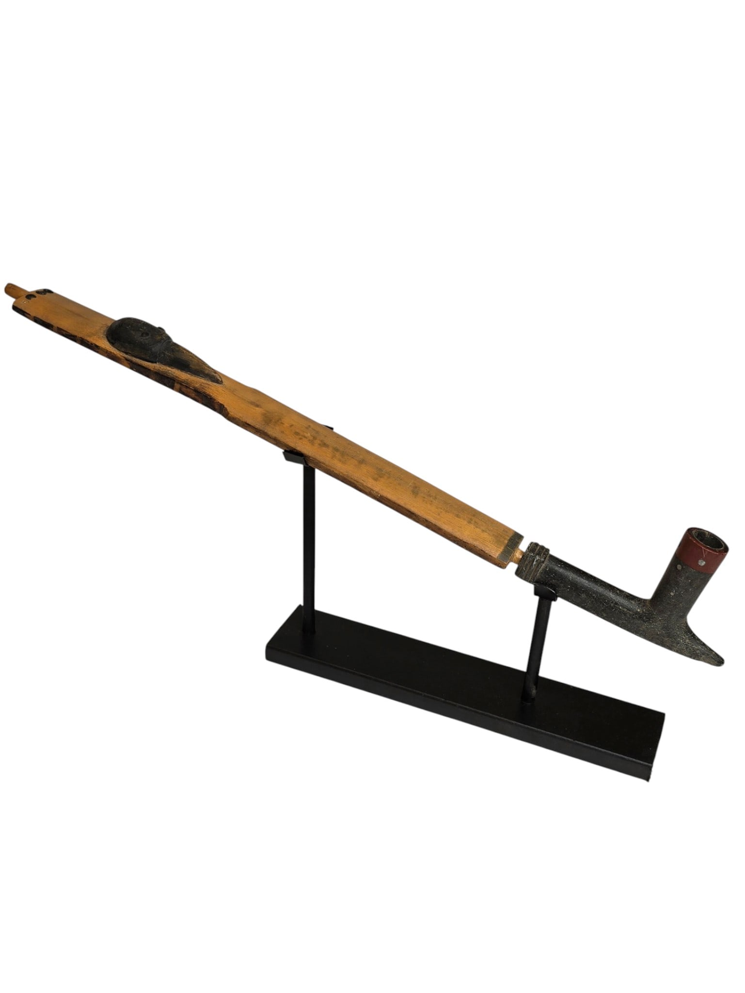 Northern Plains Pipe and Stem w/Effigy, pre-1900 (1 of 4)