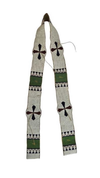 Plains Beaded Blanket Strip, pre-1900 (1 of 4)