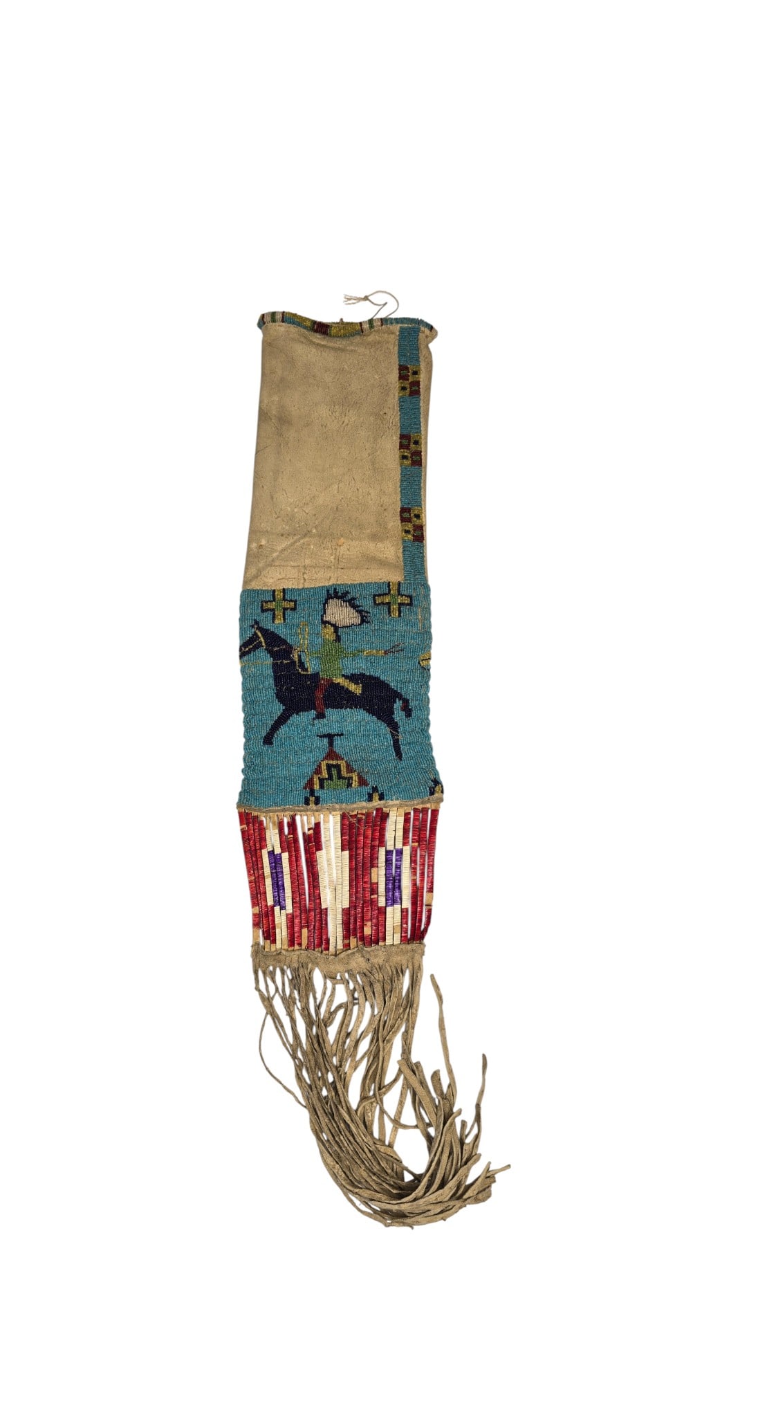 Northern Plains Pictorial Pipebag, pre-1900 (1 of 8)