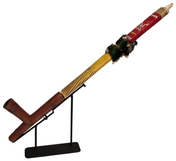 Sioux Quilled Pipe and Stem, pre-1900 (1 of 6)