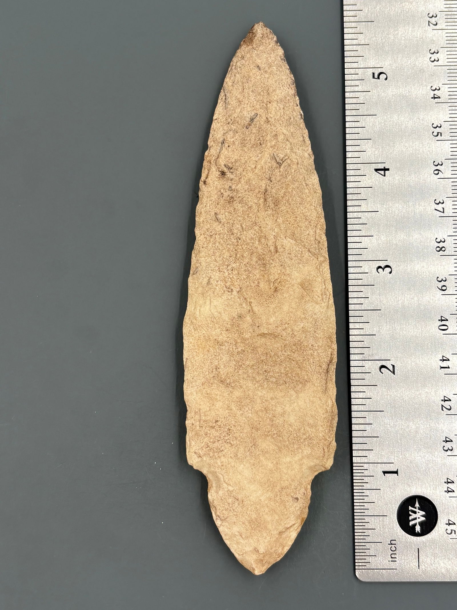 Adena Blade (Chalky Cream Chert) - 5 3/8" - Relic House COA (1 of 4)