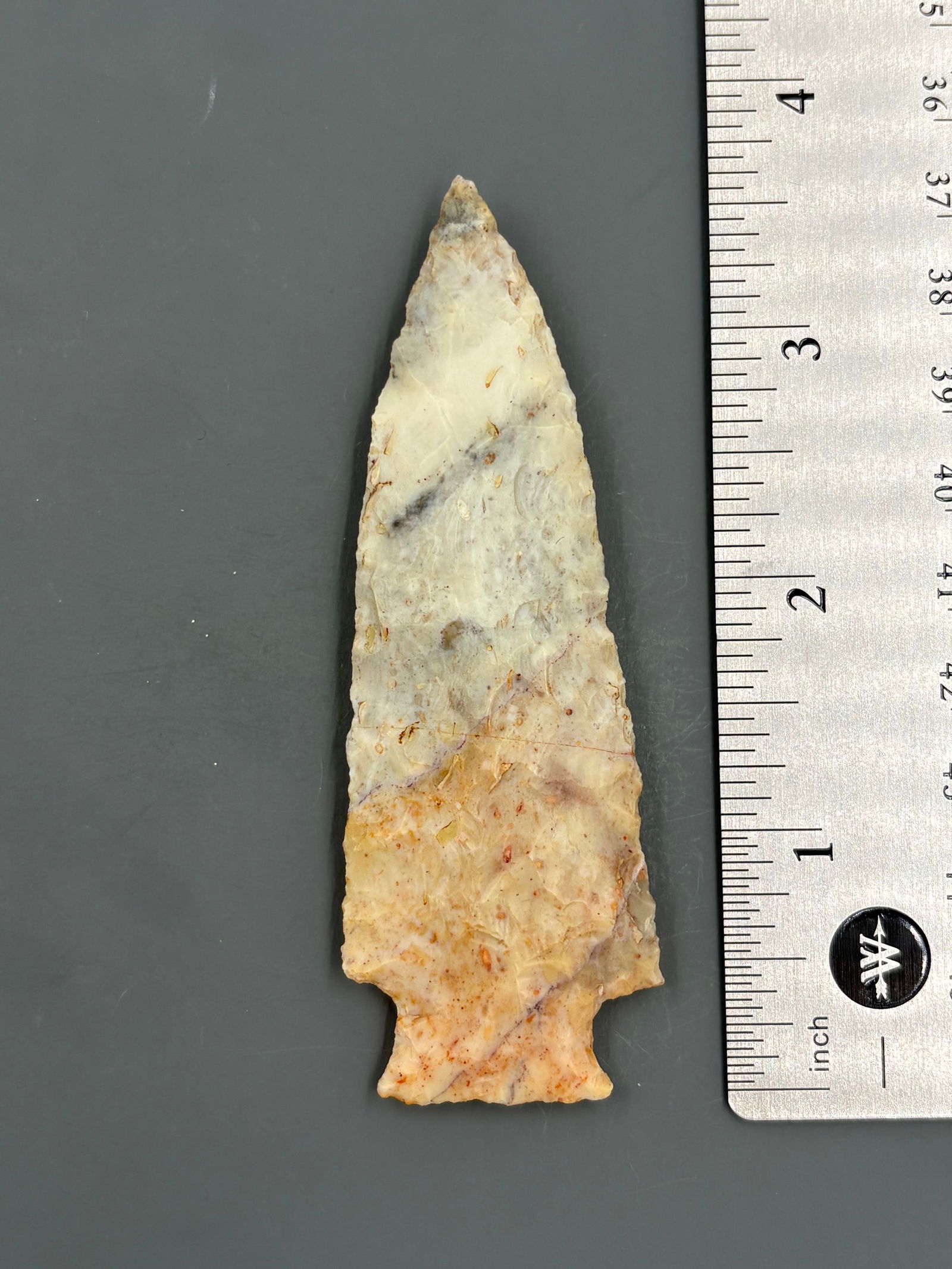 McIntire (Tan/Grey Chert, Clinton Co. OH) - 3 5/8" - Rogers COA (1 of 5)