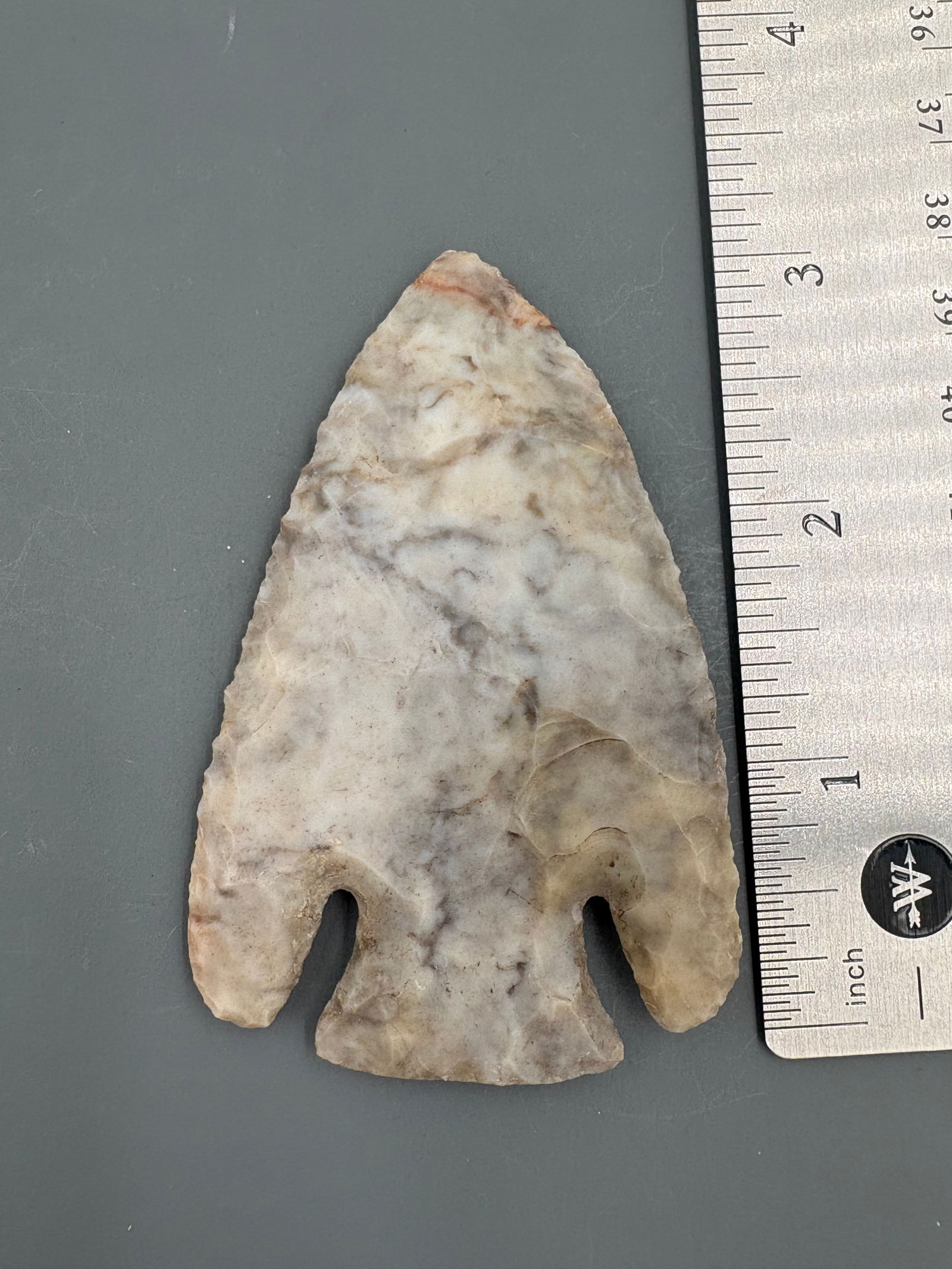 Lost Lake (Grey Chert, Hocking Co. OH) - 3 1/8" - Rogers COA (1 of 5)