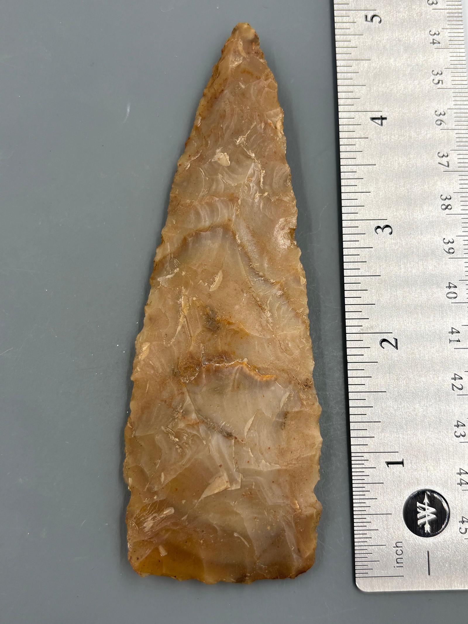 Ensor Knife (Brown/Tan Chert, Fayette Co. TX) - 4 13/16" - Rogers COA (1 of 5)