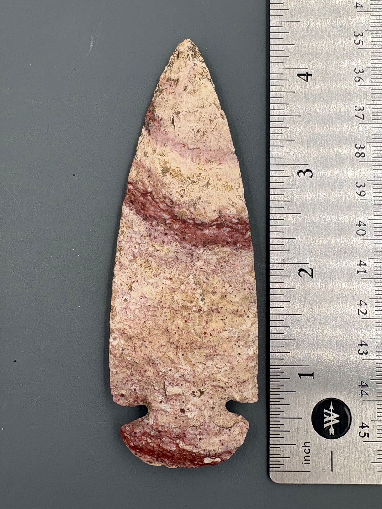 Dovetail (Strawberry Flint, Alexander Co. IL) - 4 1/8" - Putty COA (1 of 5)