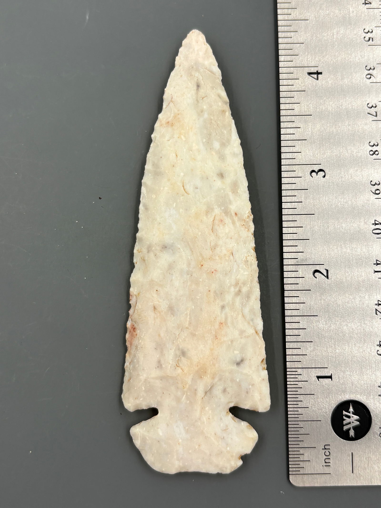 St. Charles Dovetail - Type 2 (Burlington Chert) - 4 5/16" - Stermer COA (1 of 5)