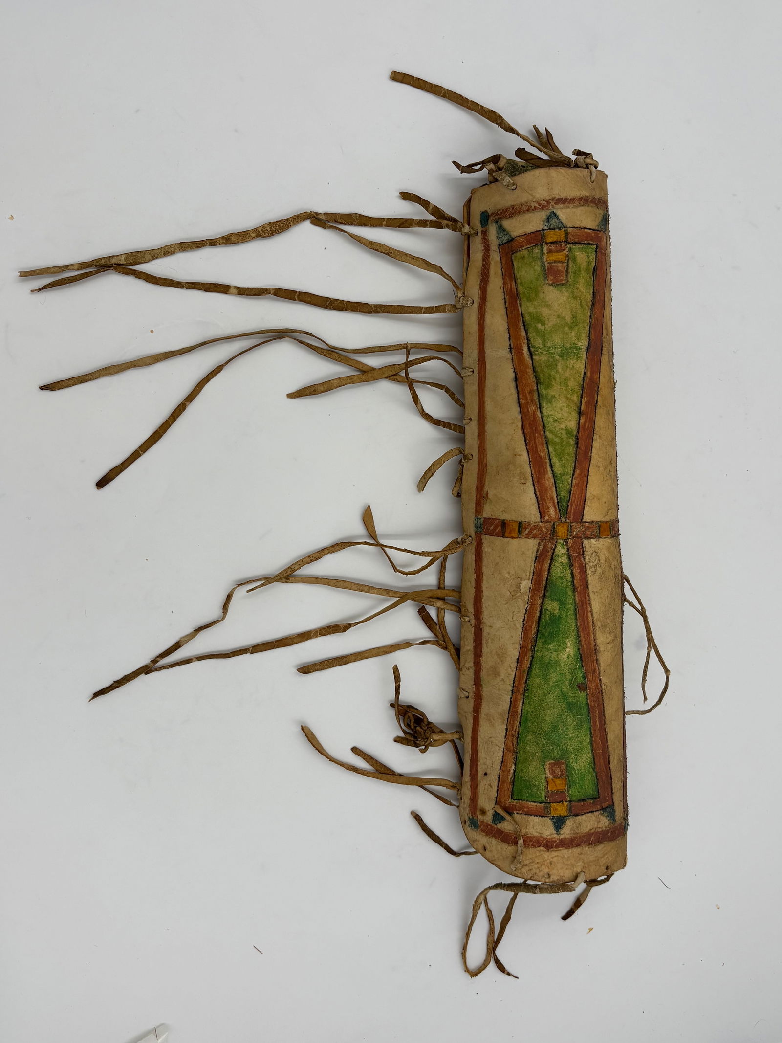 Northern Plains Parfleche Cylinder (1 of 2)