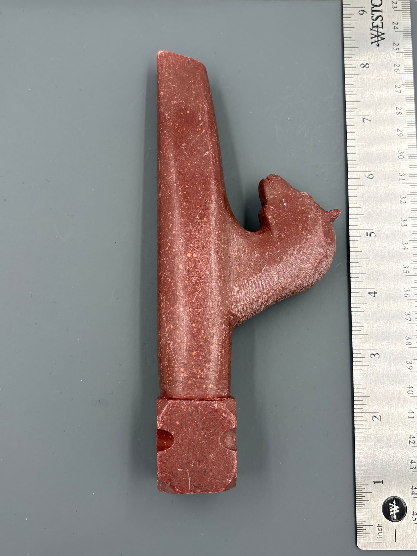 Catlinite Horse Pipe (1 of 3)