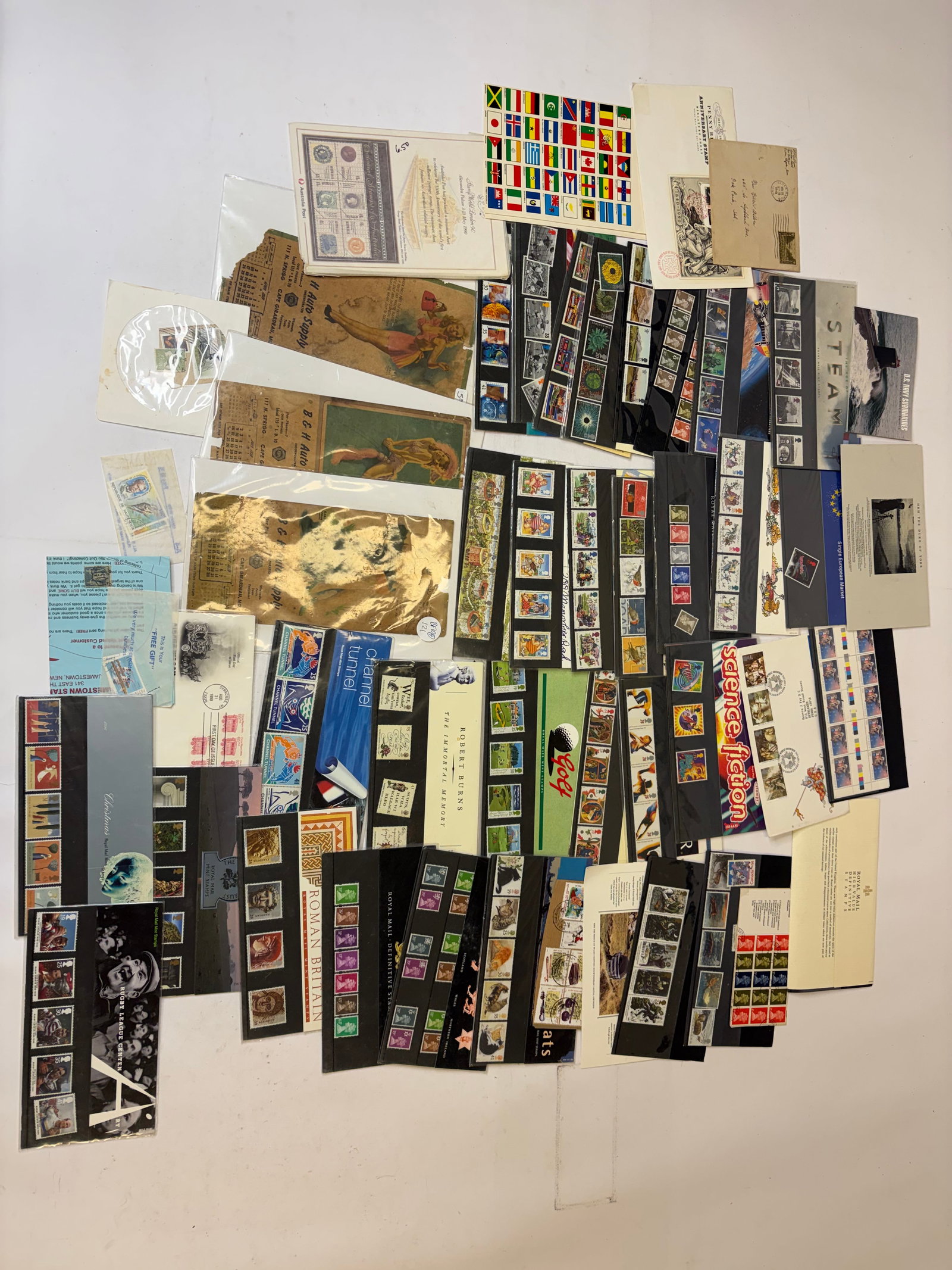 Assorted Stamp Sleeves from Around the World (1 of 7)