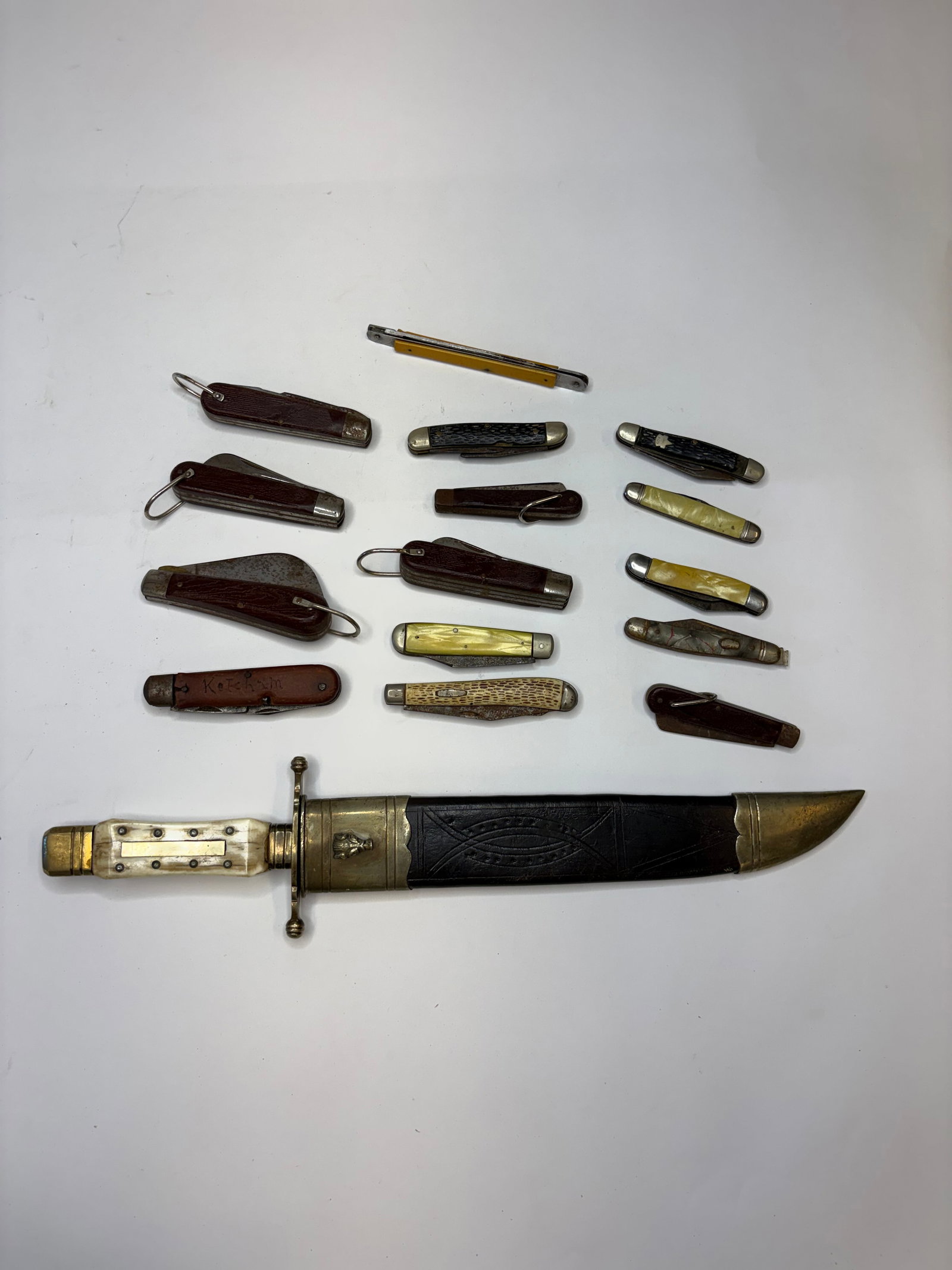 Antique Pocket Knives and Bowie Knife (1 of 2)