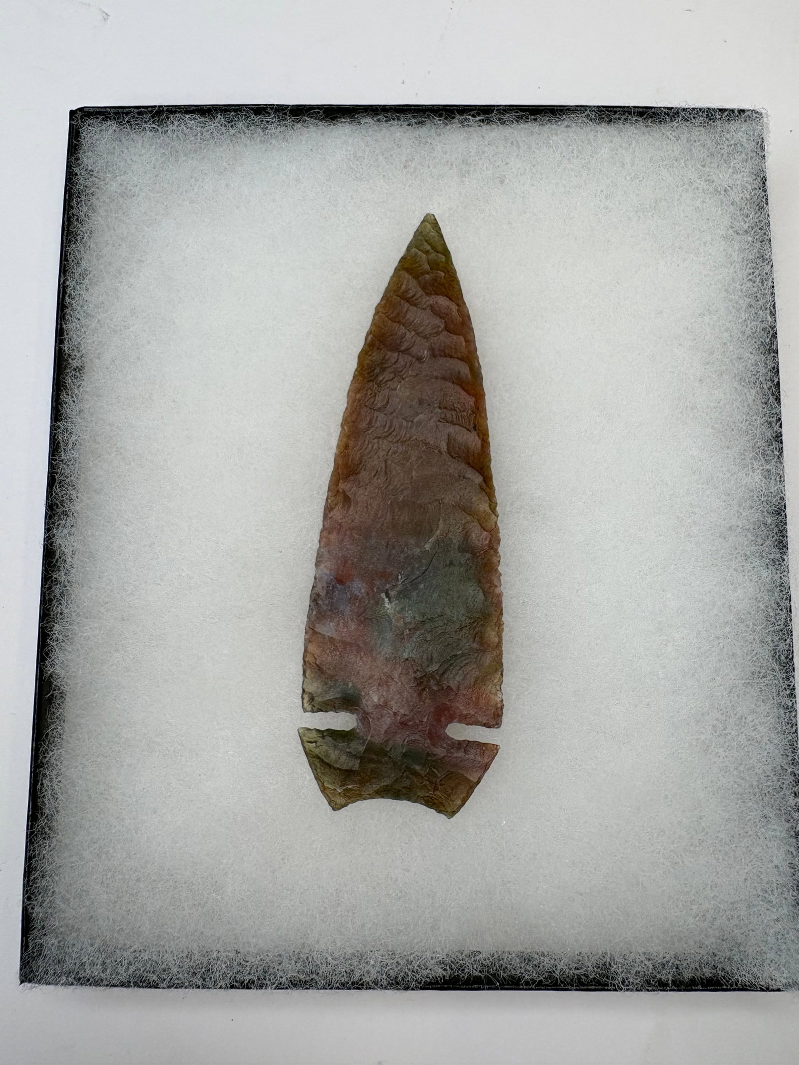 Flintknapping Art - dovetail arrowhead (1 of 3)