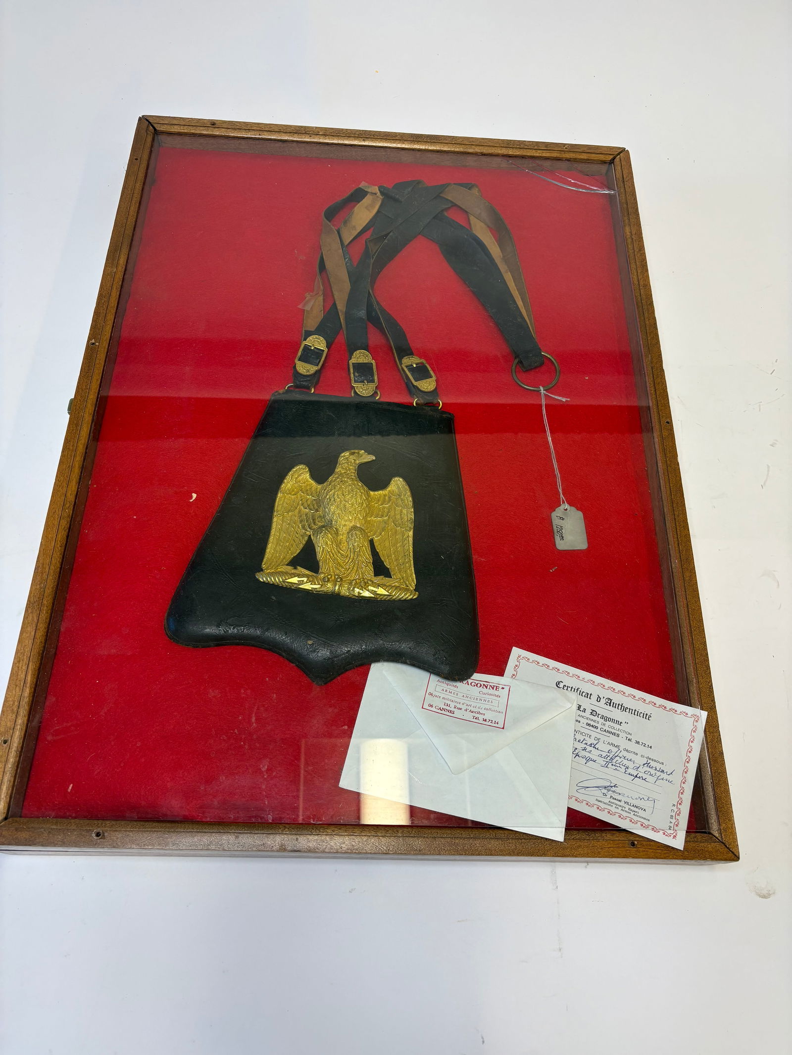 French Cavalry Sabretache w/Certificate of Authenticity (1 of 4)