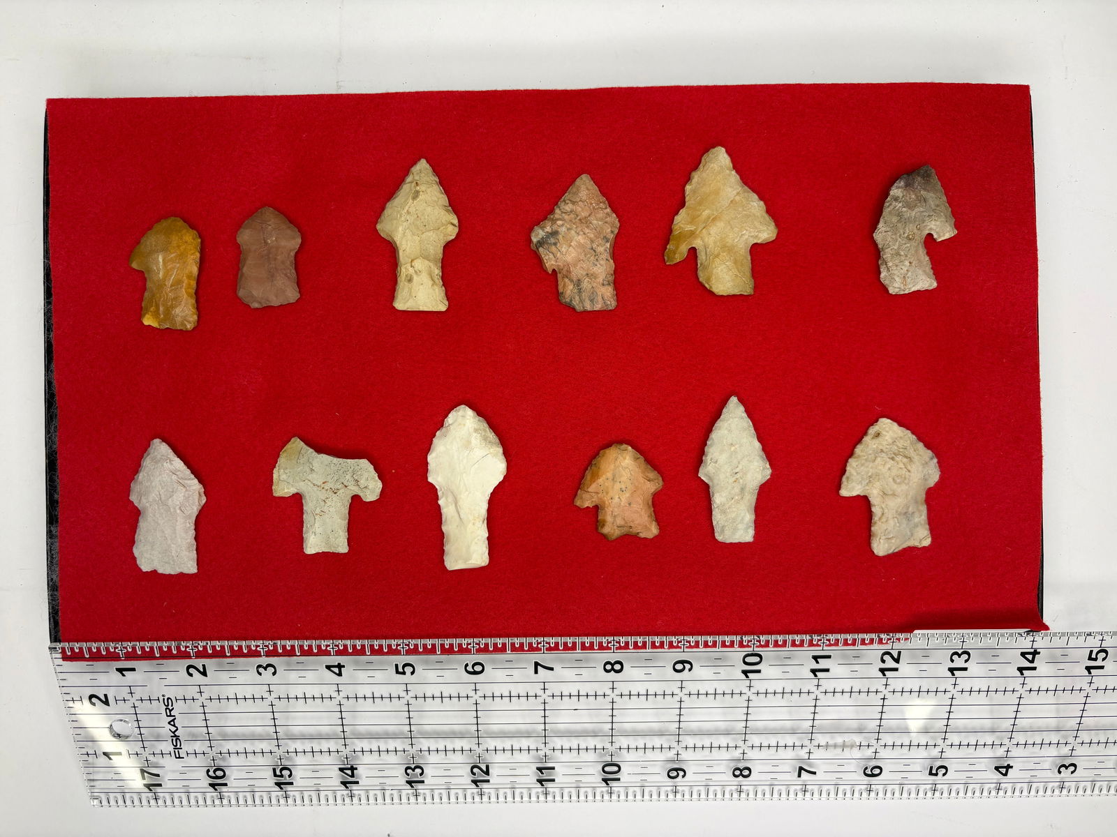 12 Used Calf Creek Points - 2