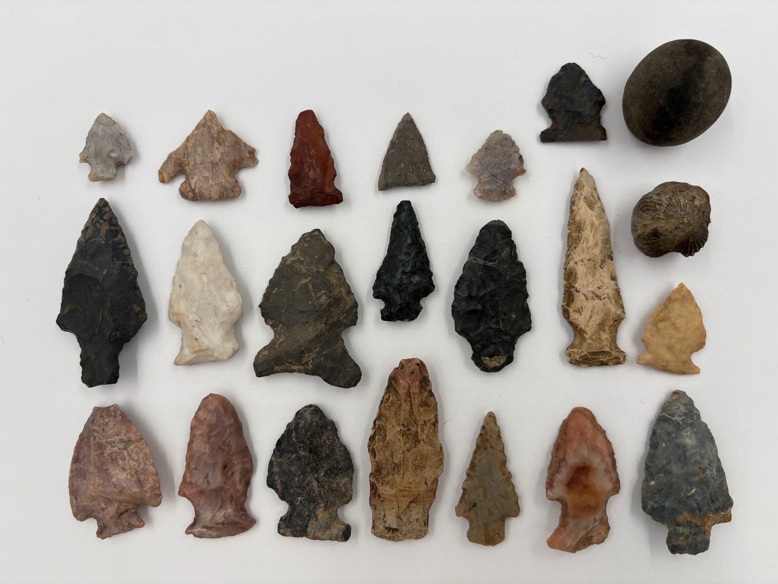 Group of Miscellaneous Flint Arrowheads (1 of 3)