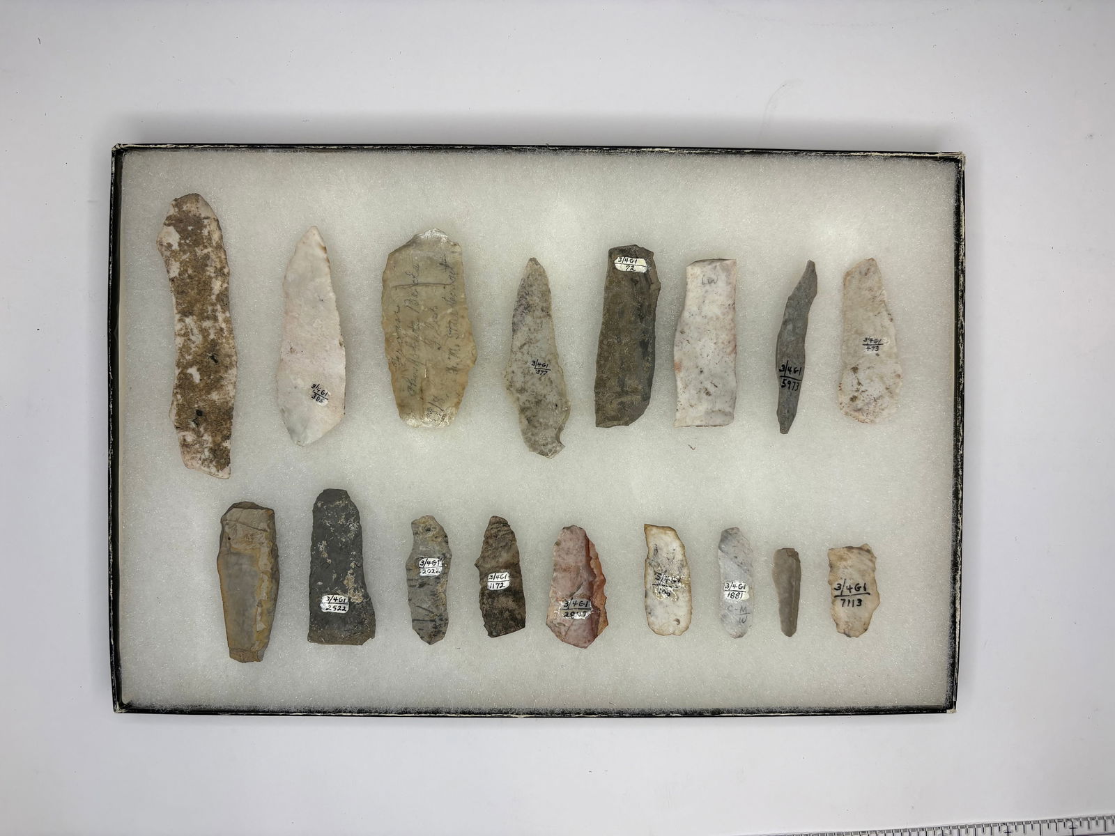 Frame of Paleo flake knives - Ex. Don Dixon (1 of 2)