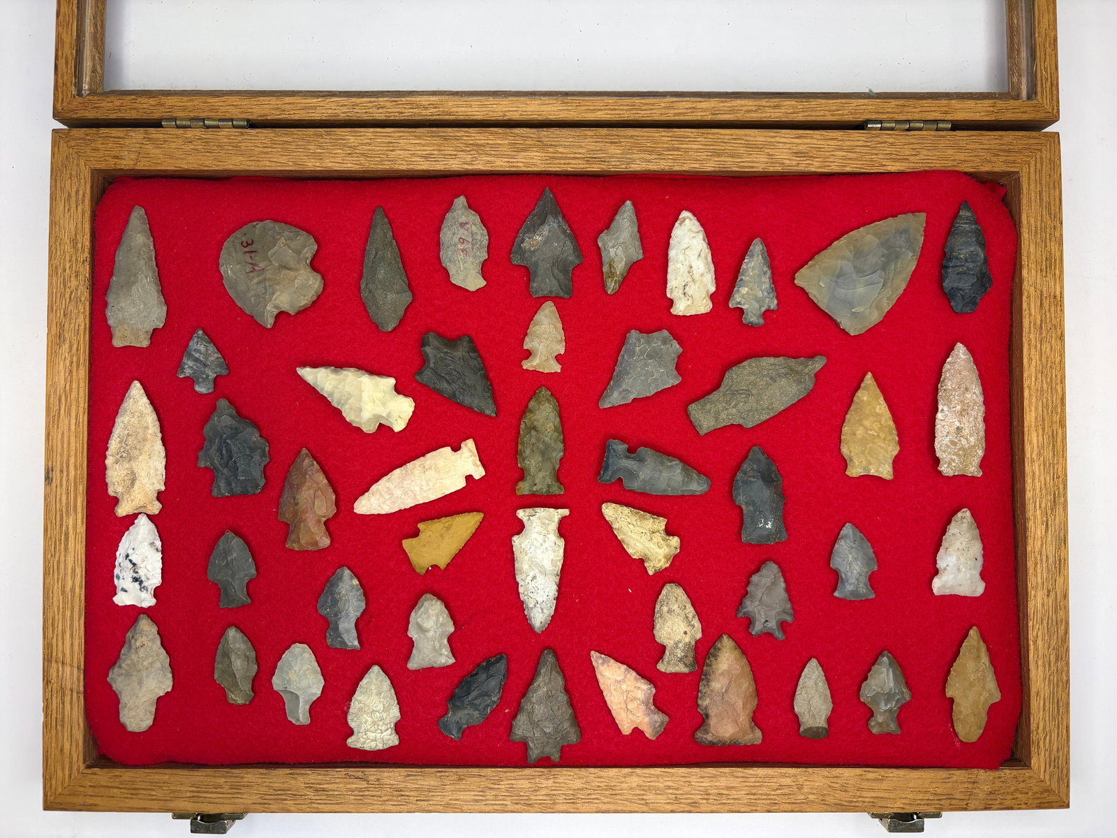Frame of Misc. Arrowheads (1 of 4)