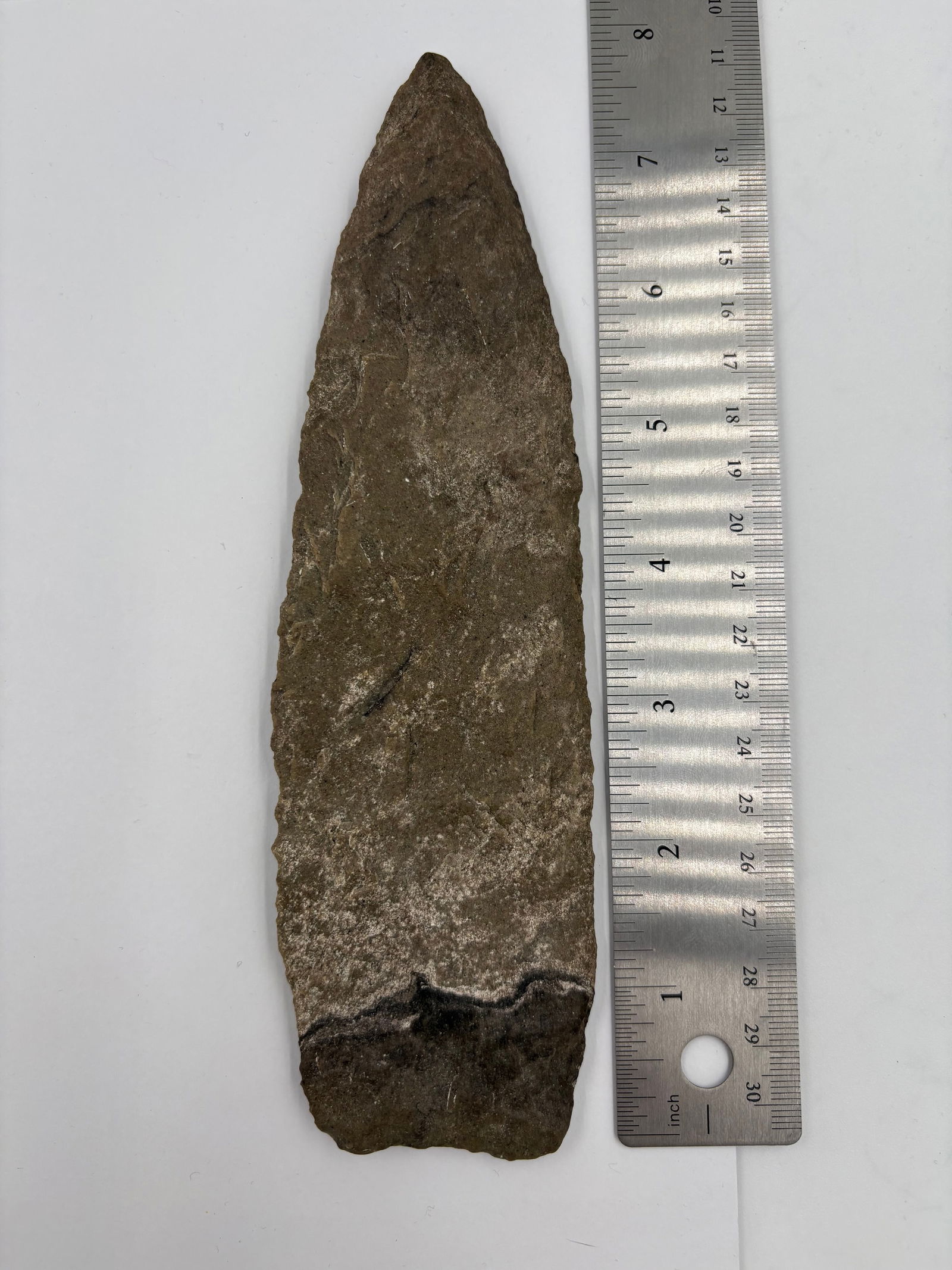 *Rare* Large 7 3/4 Clovis Blade, Sugar Quartz, Motley COA - 3