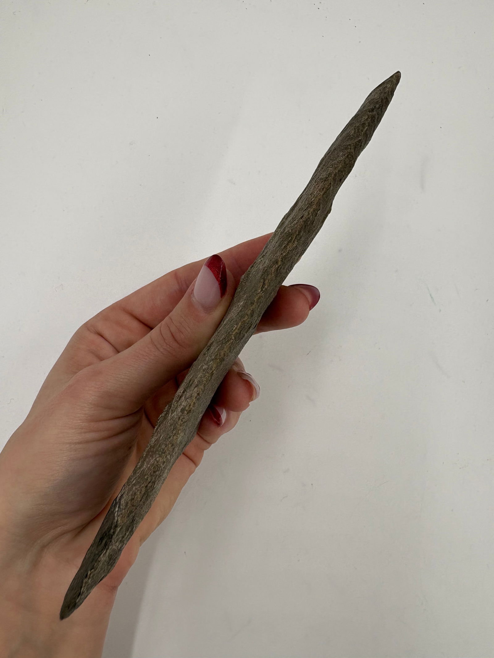 *Rare* Large 7 3/4 Clovis Blade, Sugar Quartz, Motley COA - 4