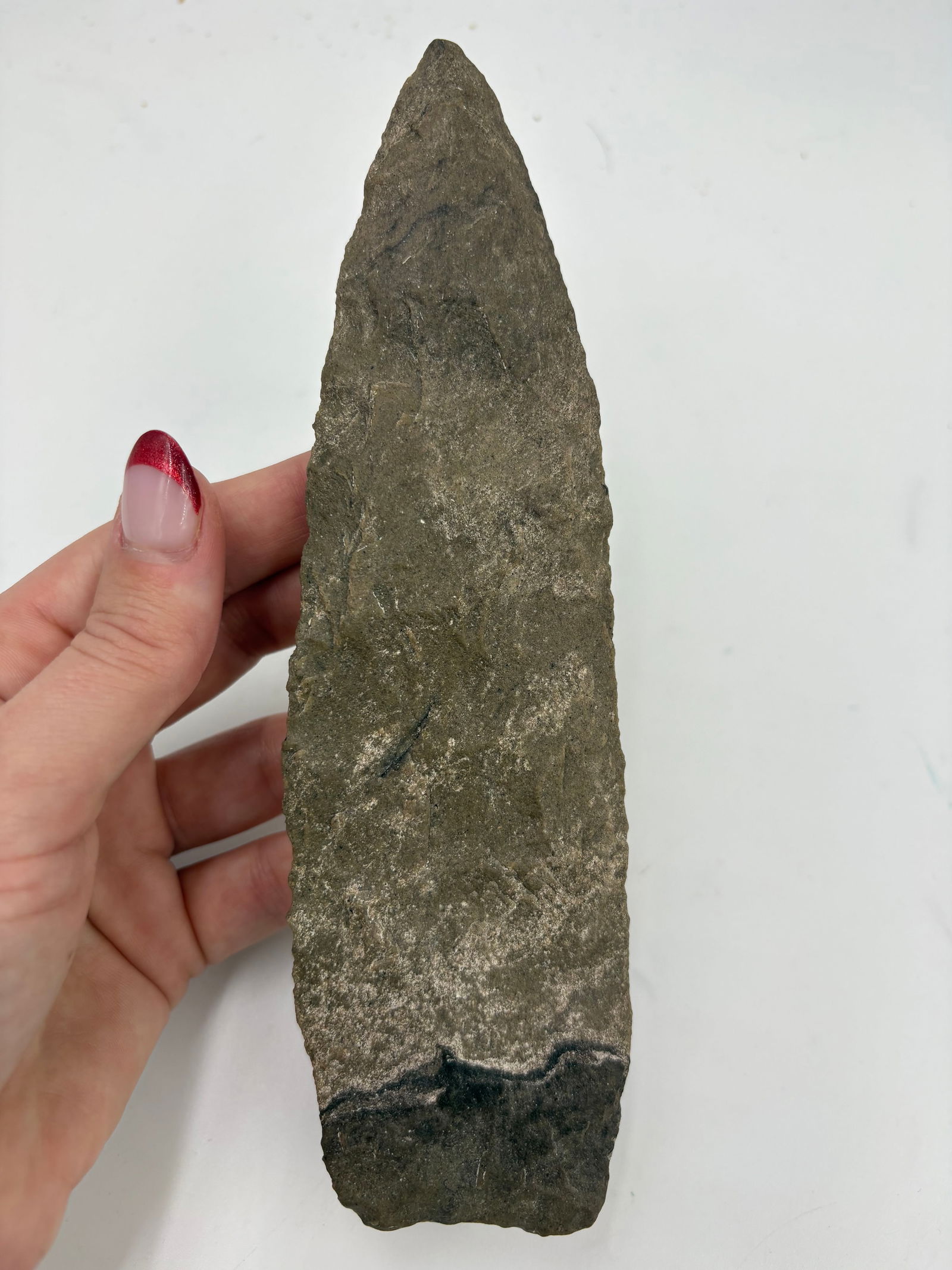 *Rare* Large 7 3/4 Clovis Blade, Sugar Quartz, Motley COA - 5