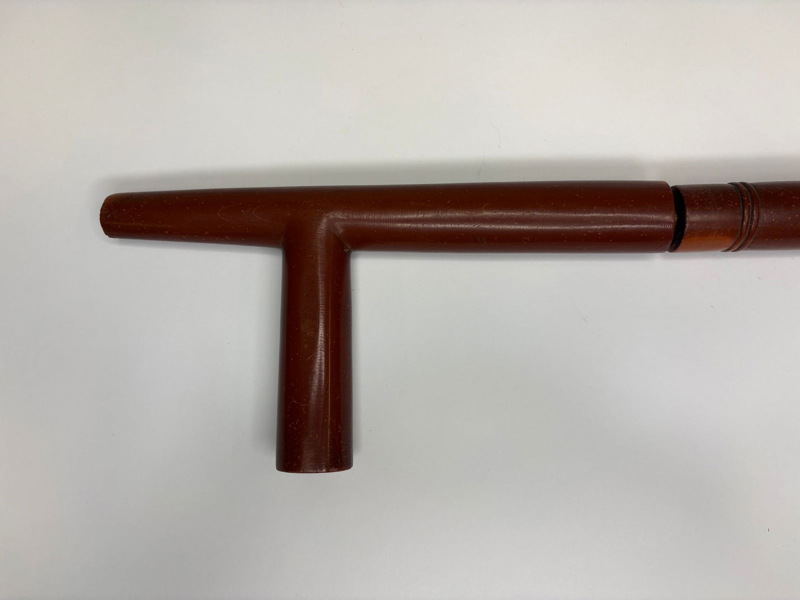 Catlinite pipe and stem, pre-1900 - 3