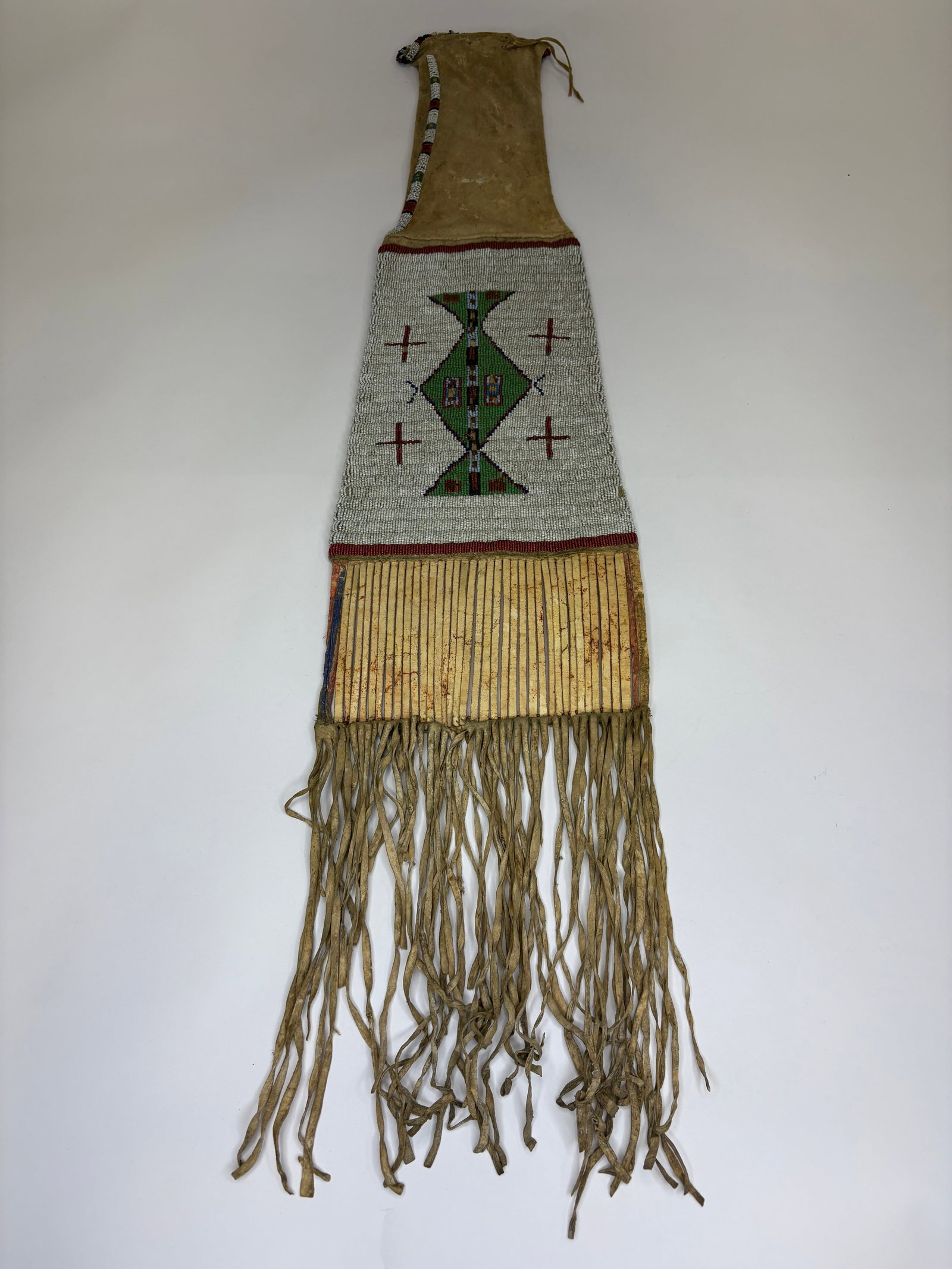 Arapaho beaded pipebag, pre-1900 (1 of 6)