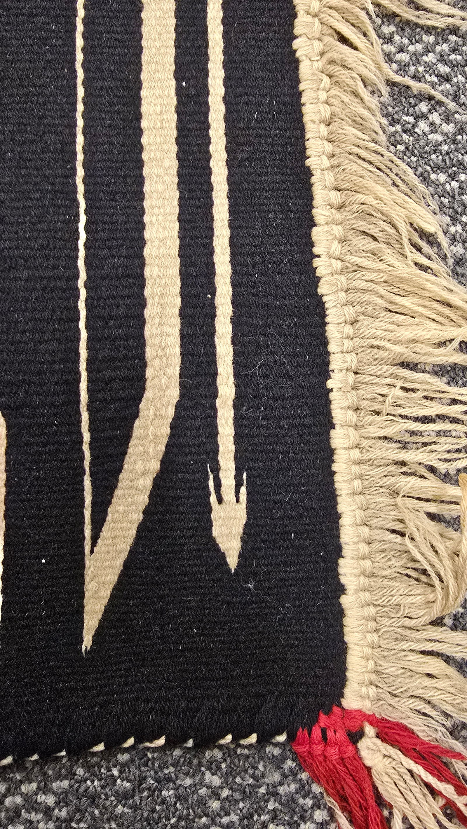 Vintage Navajo Germantown Weaving 30" x 44" - 8